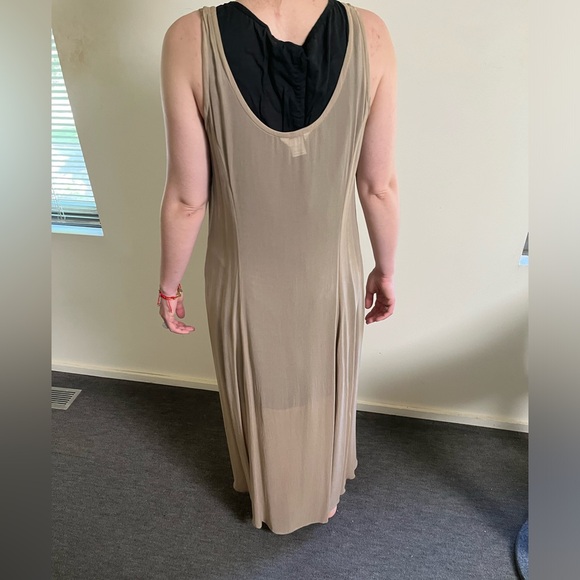 Club Monaco beige sheer maxi dress - Picture 2 of 3